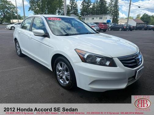 White 2012 Honda Accord SE