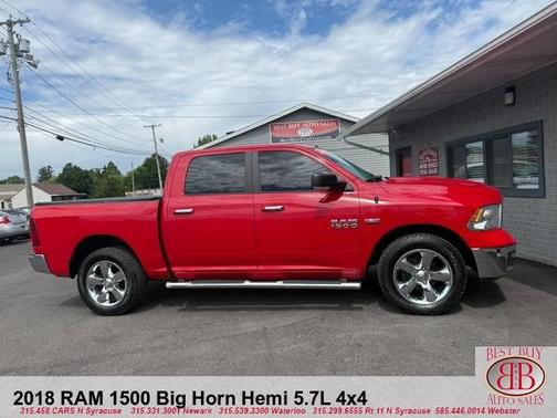 Red 2018 RAM 1500 SLT