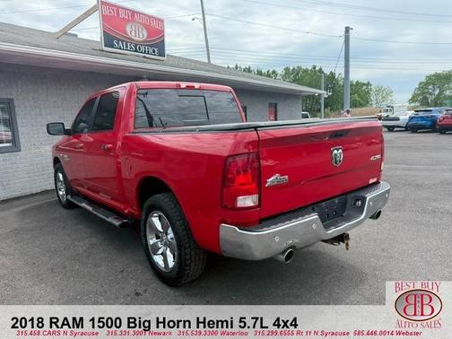 Red 2018 RAM 1500 SLT