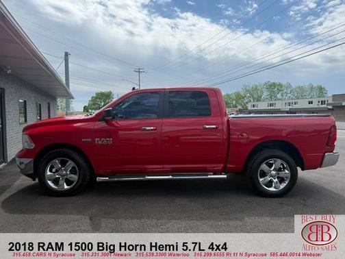 Red 2018 RAM 1500 SLT
