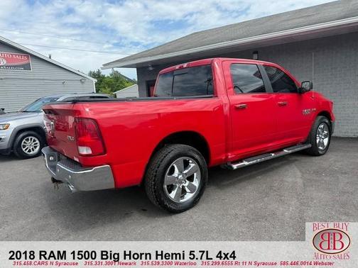 Red 2018 RAM 1500 SLT