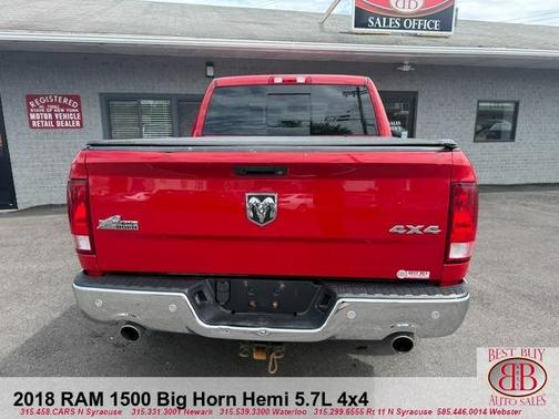 Red 2018 RAM 1500 SLT