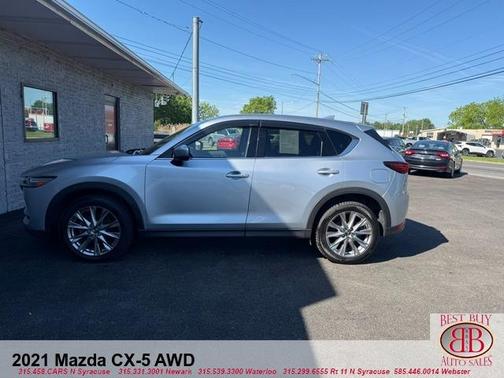 Sonic Silver Metallic 2021 Mazda CX-5 Grand Touring