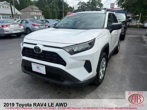 White 2019 Toyota RAV4 LE