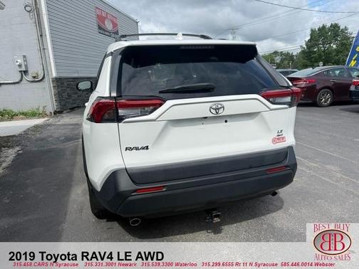 White 2019 Toyota RAV4 LE