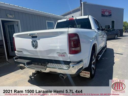 White 2021 RAM 1500 Laramie