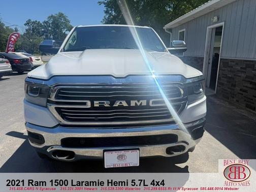 White 2021 RAM 1500 Laramie