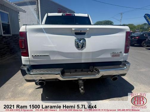 White 2021 RAM 1500 Laramie