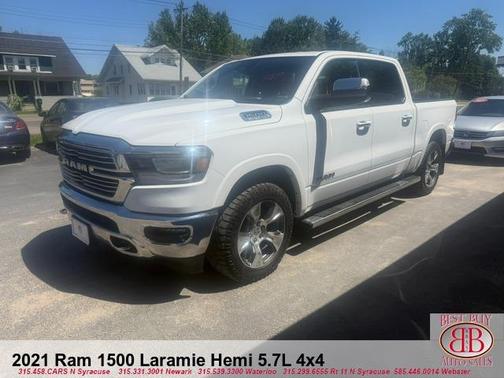 White 2021 RAM 1500 Laramie