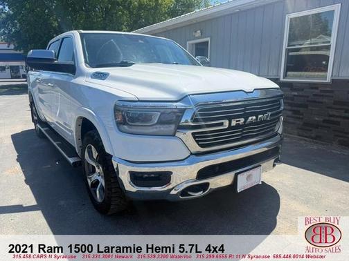 White 2021 RAM 1500 Laramie