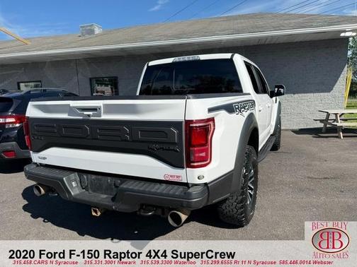 White 2020 Ford F-150 Raptor