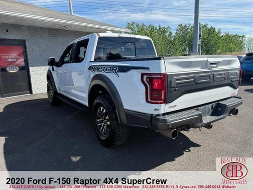 White 2020 Ford F-150 Raptor