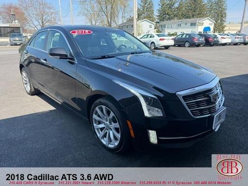 Black 2018 Cadillac ATS 3.6L Premium Luxury