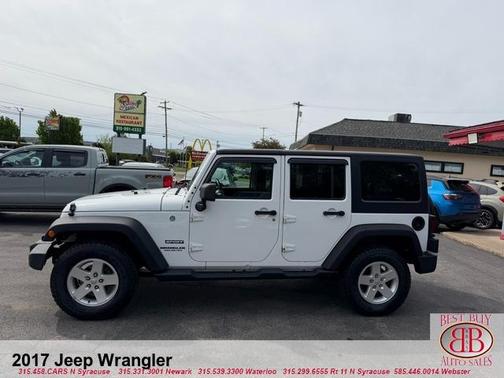 White 2017 Jeep Wrangler Unlimited Sport