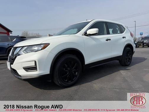 Glacier White 2018 Nissan Rogue S
