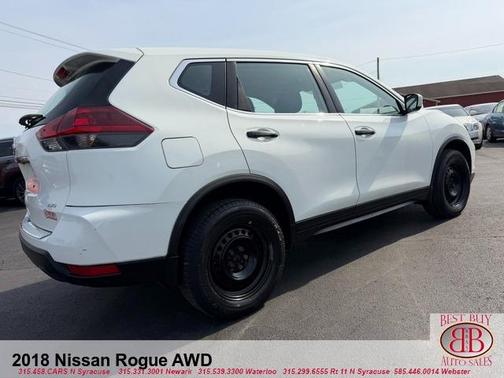 Glacier White 2018 Nissan Rogue S