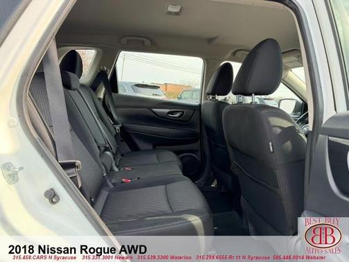 Glacier White 2018 Nissan Rogue S