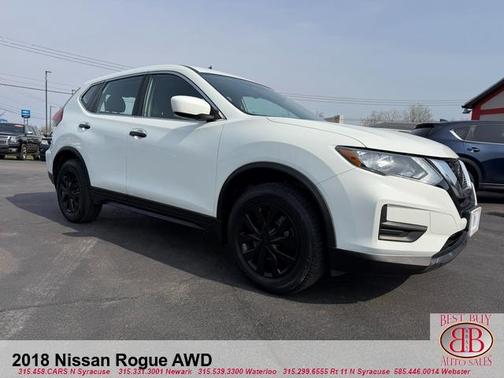Glacier White 2018 Nissan Rogue S