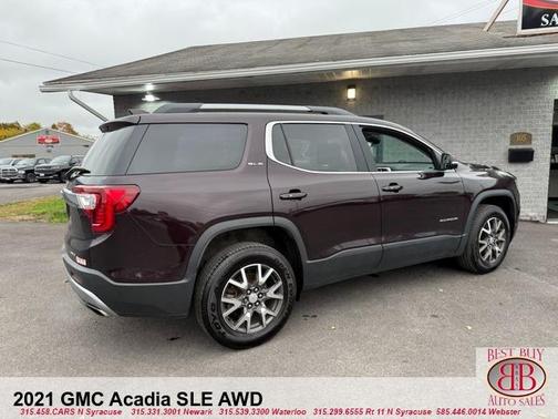 Purple 2021 GMC Acadia SLE