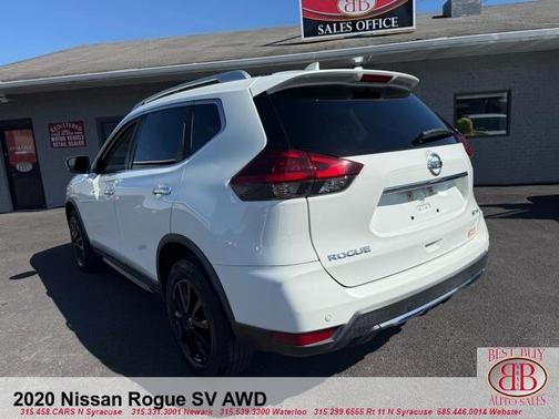 Glacier White 2020 Nissan Rogue SV