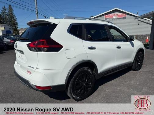 Glacier White 2020 Nissan Rogue SV