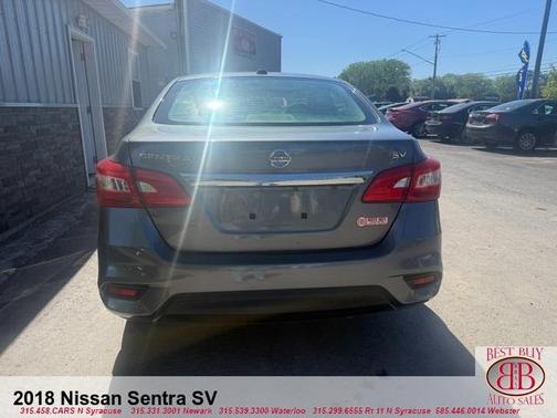 Gun Metallic 2018 Nissan Sentra SV