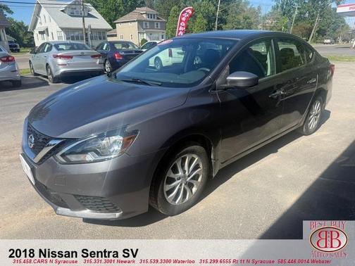 Gun Metallic 2018 Nissan Sentra SV