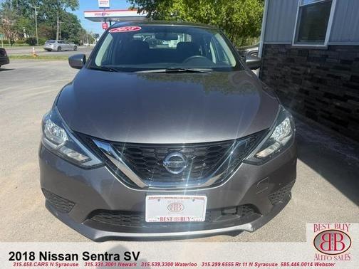 Gun Metallic 2018 Nissan Sentra SV
