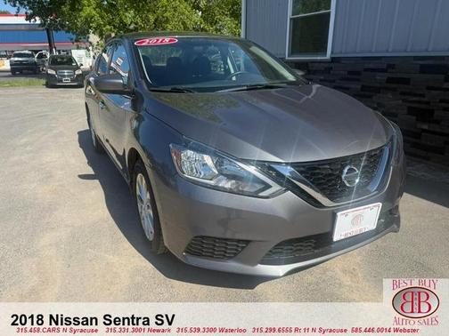Gun Metallic 2018 Nissan Sentra SV