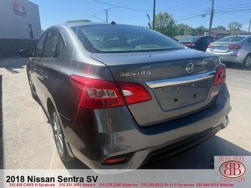 Gun Metallic 2018 Nissan Sentra SV