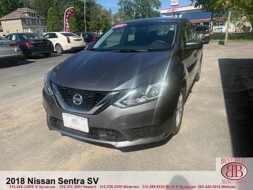 Gun Metallic 2018 Nissan Sentra SV