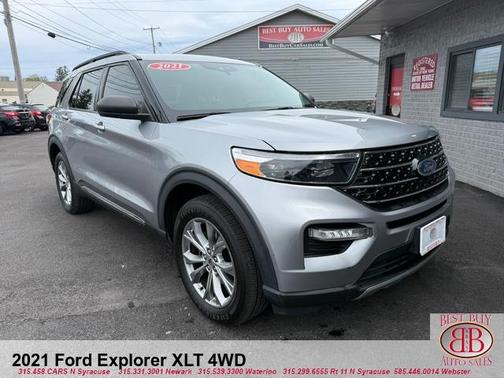Gray 2021 Ford Explorer XLT
