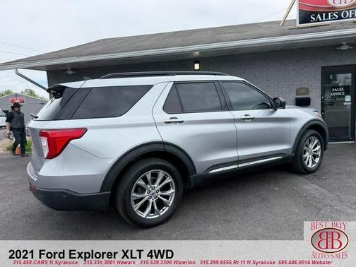 Gray 2021 Ford Explorer XLT