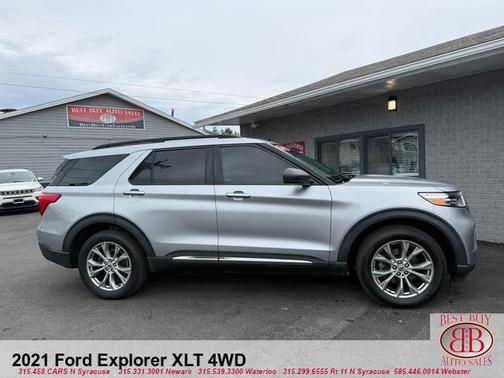Gray 2021 Ford Explorer XLT