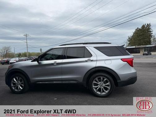 Gray 2021 Ford Explorer XLT