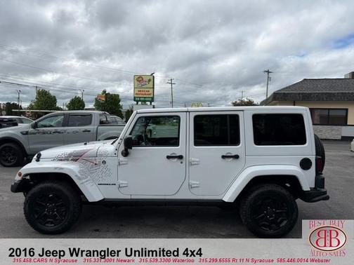 White 2016 Jeep Wrangler Unlimited Sahara