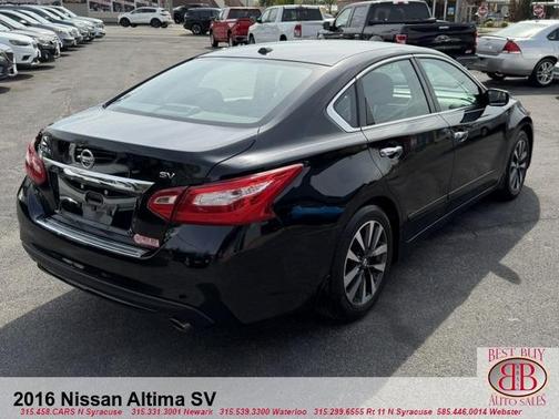 Black 2016 Nissan Altima 2.5 SV