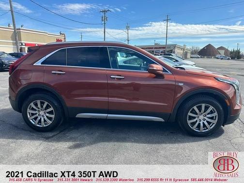 Orange 2021 Cadillac XT4 Premium Luxury