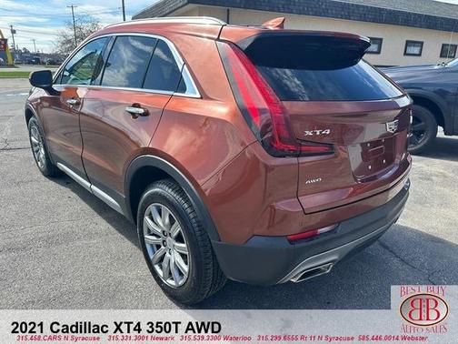 Orange 2021 Cadillac XT4 Premium Luxury