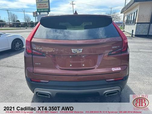 Orange 2021 Cadillac XT4 Premium Luxury