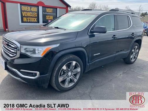 Black 2018 GMC Acadia SLT-2
