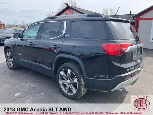 Black 2018 GMC Acadia SLT-2
