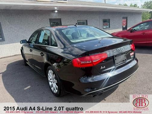 Black 2015 Audi A4 2.0T Premium