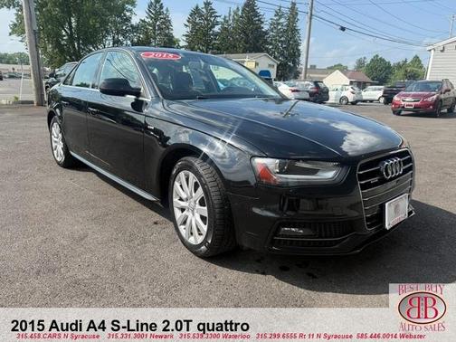 Black 2015 Audi A4 2.0T Premium