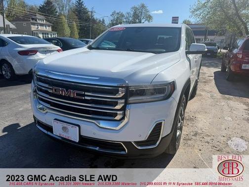White 2023 GMC Acadia SLE