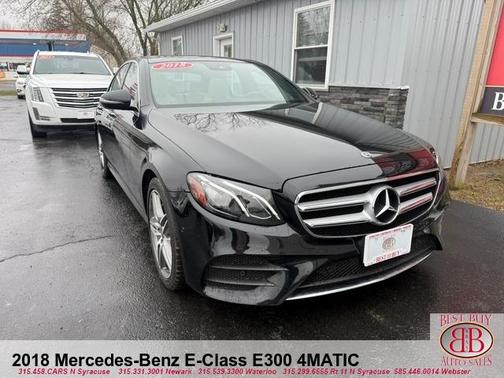 Black 2018 Mercedes-Benz E-Class E 300 4MATIC