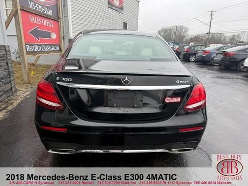 Black 2018 Mercedes-Benz E-Class E 300 4MATIC