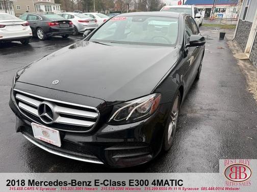Black 2018 Mercedes-Benz E-Class E 300 4MATIC