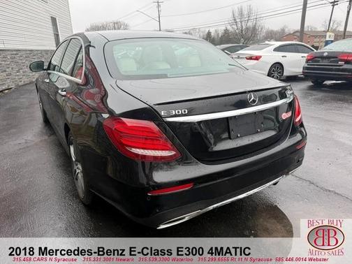 Black 2018 Mercedes-Benz E-Class E 300 4MATIC