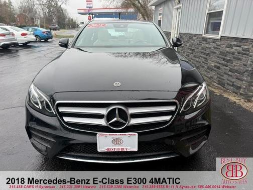 Black 2018 Mercedes-Benz E-Class E 300 4MATIC